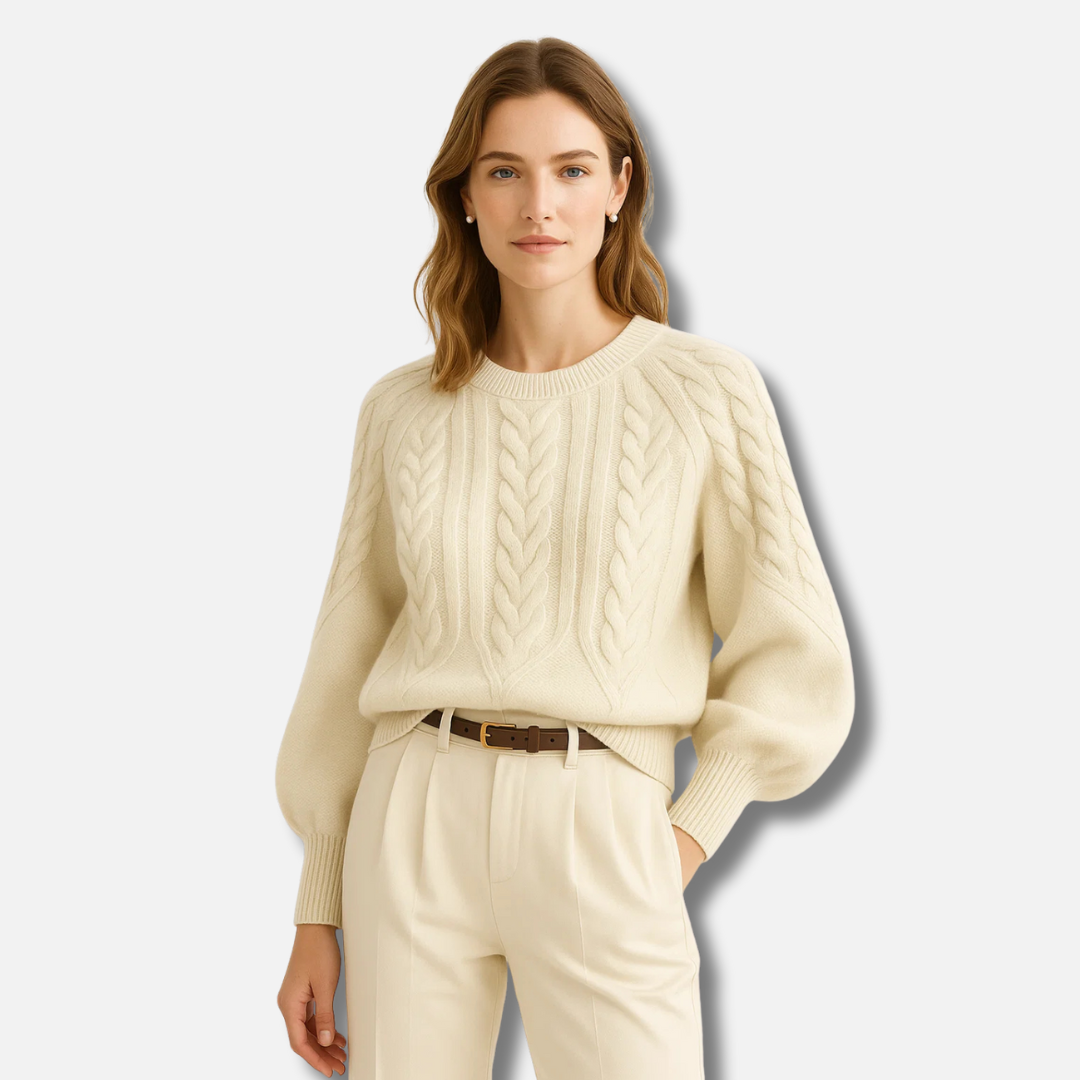 Bellanoa | Women’s Elegant Cable-Knit Pullover Sweater