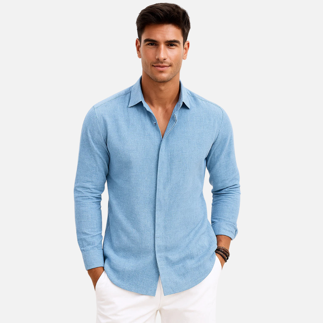 Bellanoa | Men’s Casual Long Sleeve Shirt