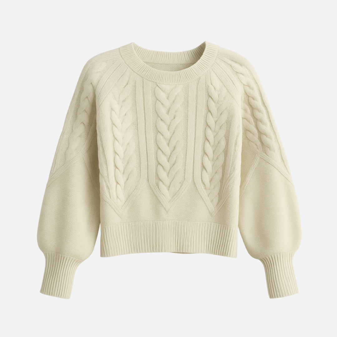 Bellanoa | Women’s Elegant Cable-Knit Pullover Sweater