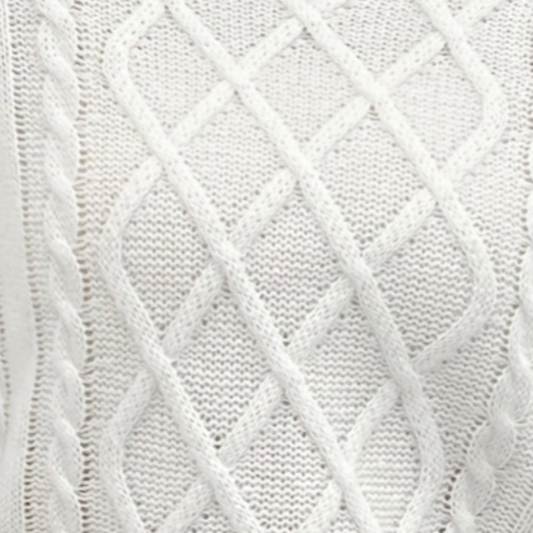 Bellanoa | Women’s Cable-Knit Square Neck Sweater