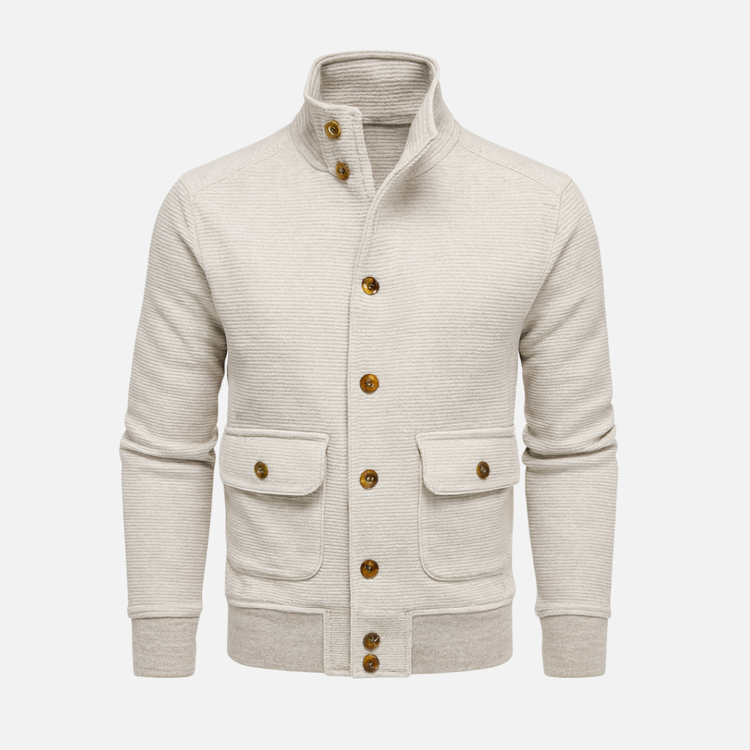 Bellanoa | Men’s Stand Collar Solid Colour Jacket