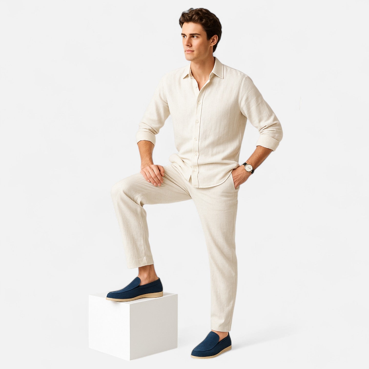 Bellanoa | Men’s Riviera Suede Penny Loafers