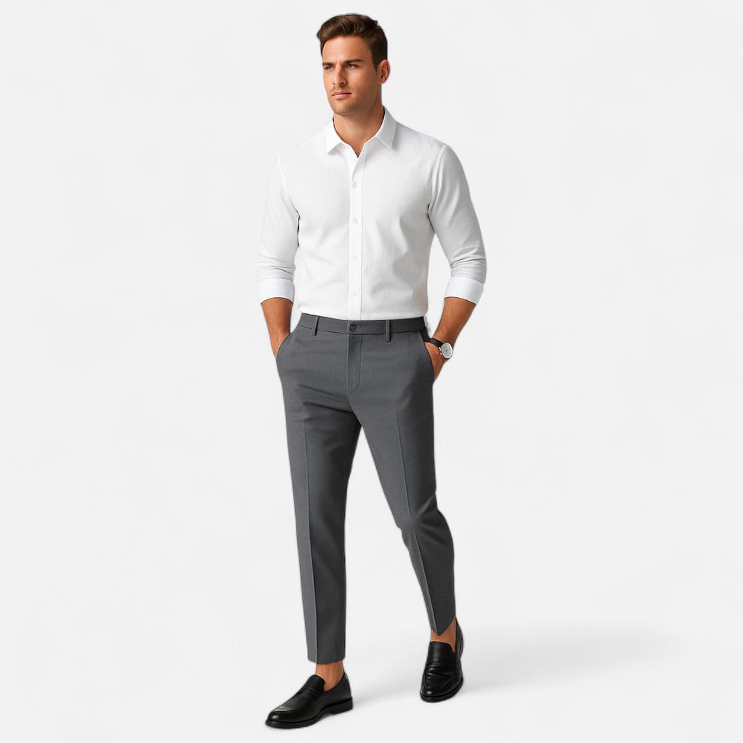 Bellanoa | Men’s Everyday Stretch Cotton Trousers