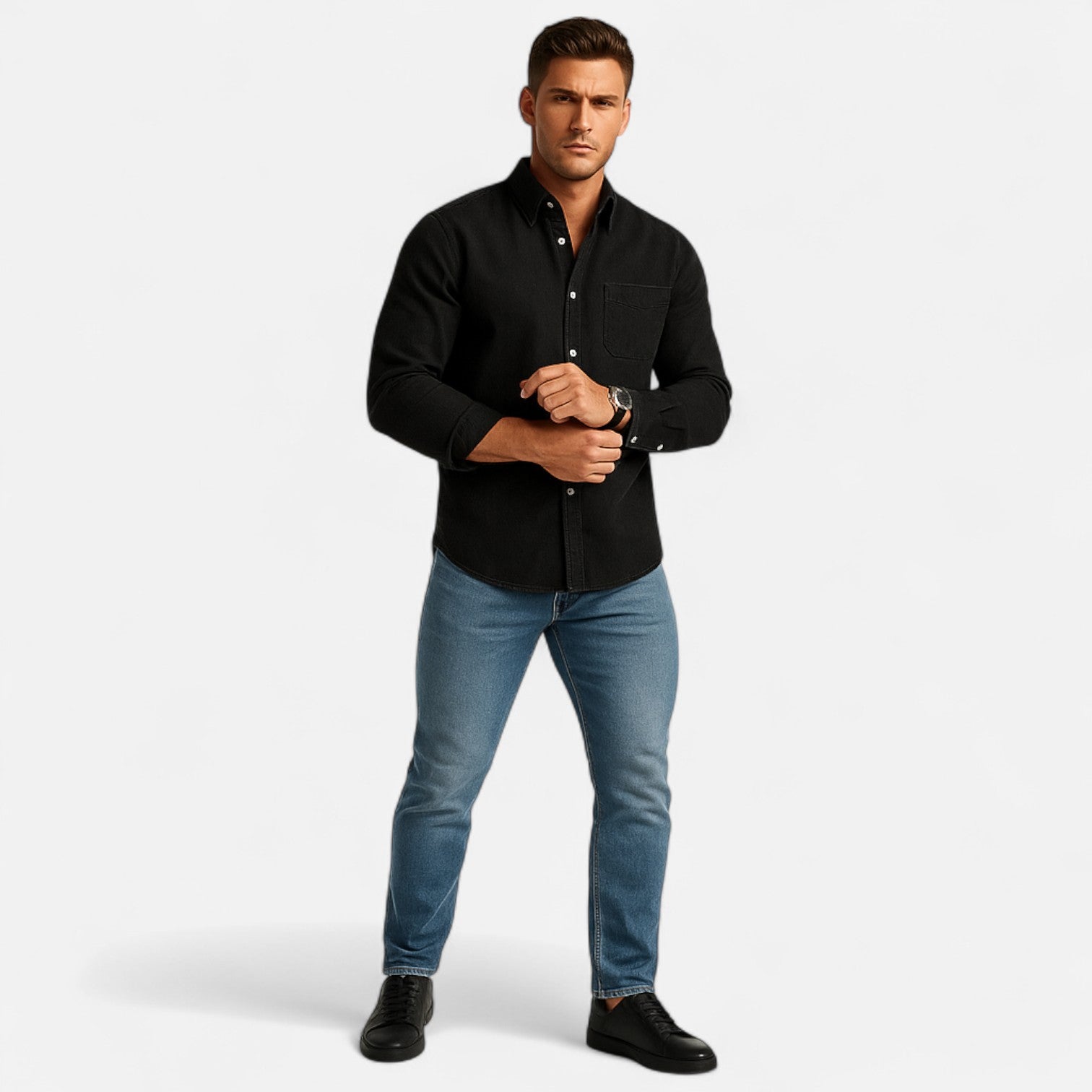 Bellanoa | Men’s Business Shirt in Tailored Casual Fit