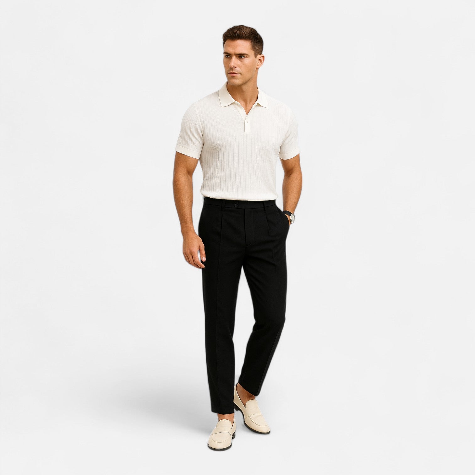 Bellanoa | Men’s Slim Polo in Breathable Cotton Piqué