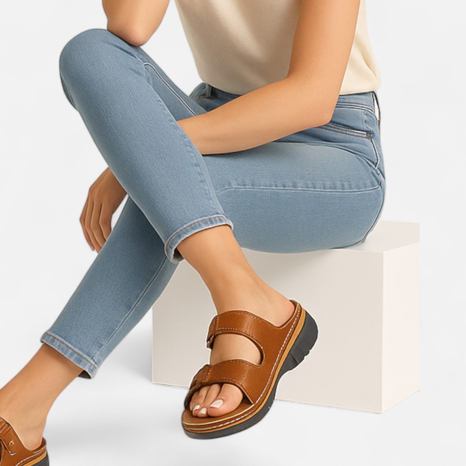 Bellanoa | Women’s Orthopaedic Sandals in Cushioned Leather