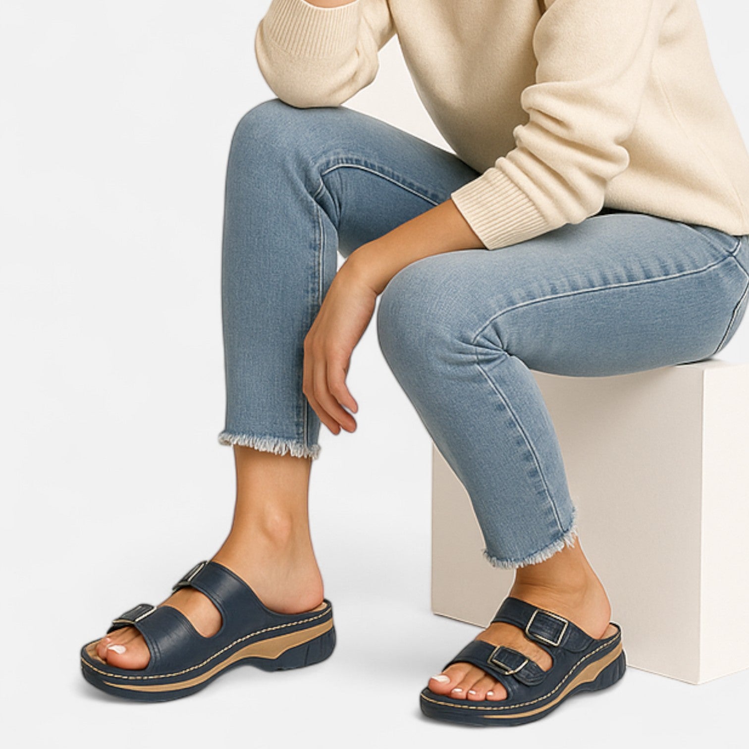 Bellanoa | Women’s Orthopaedic Sandals in Cushioned Leather