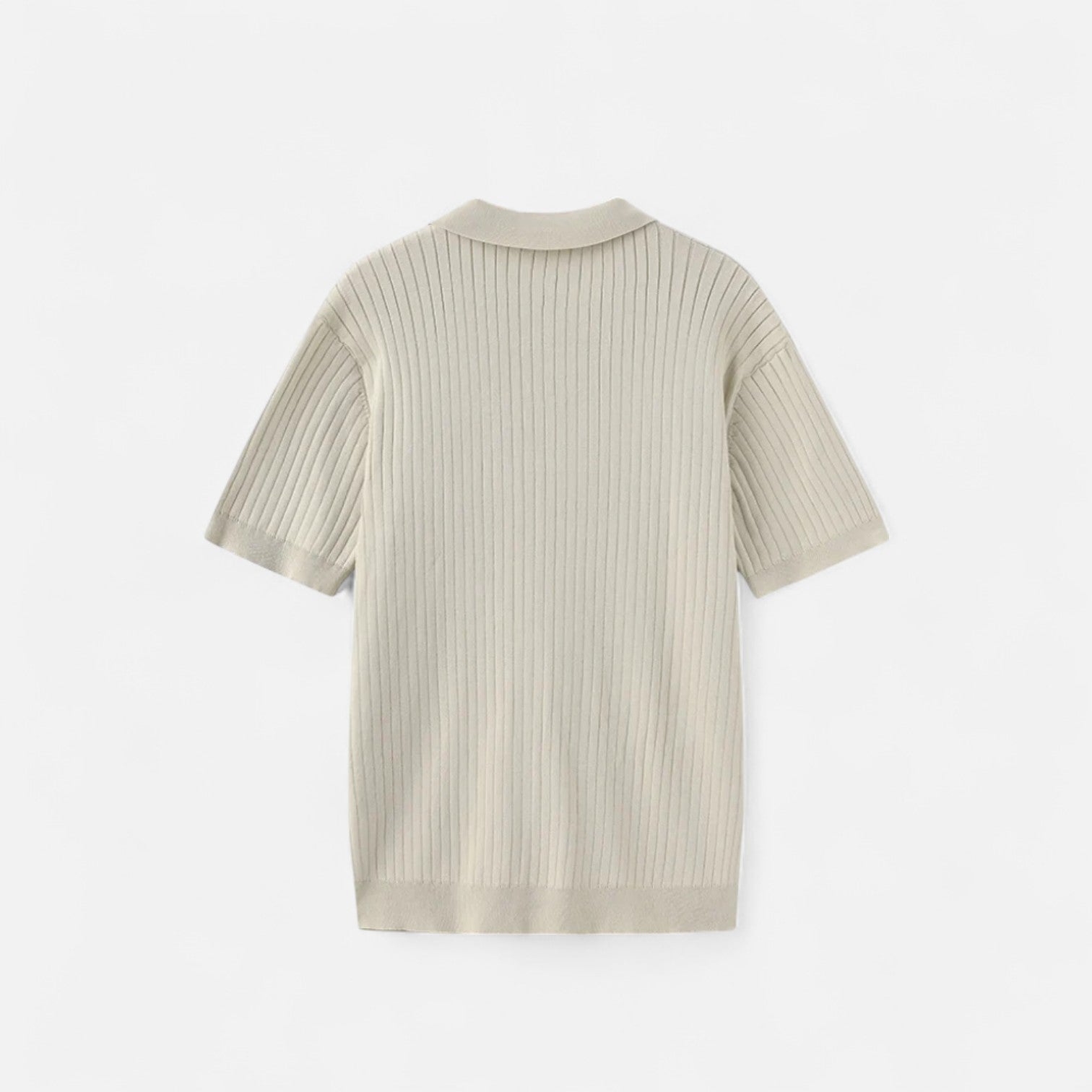 Bellanoa | Men’s Ribbed Knit Polo Shirt