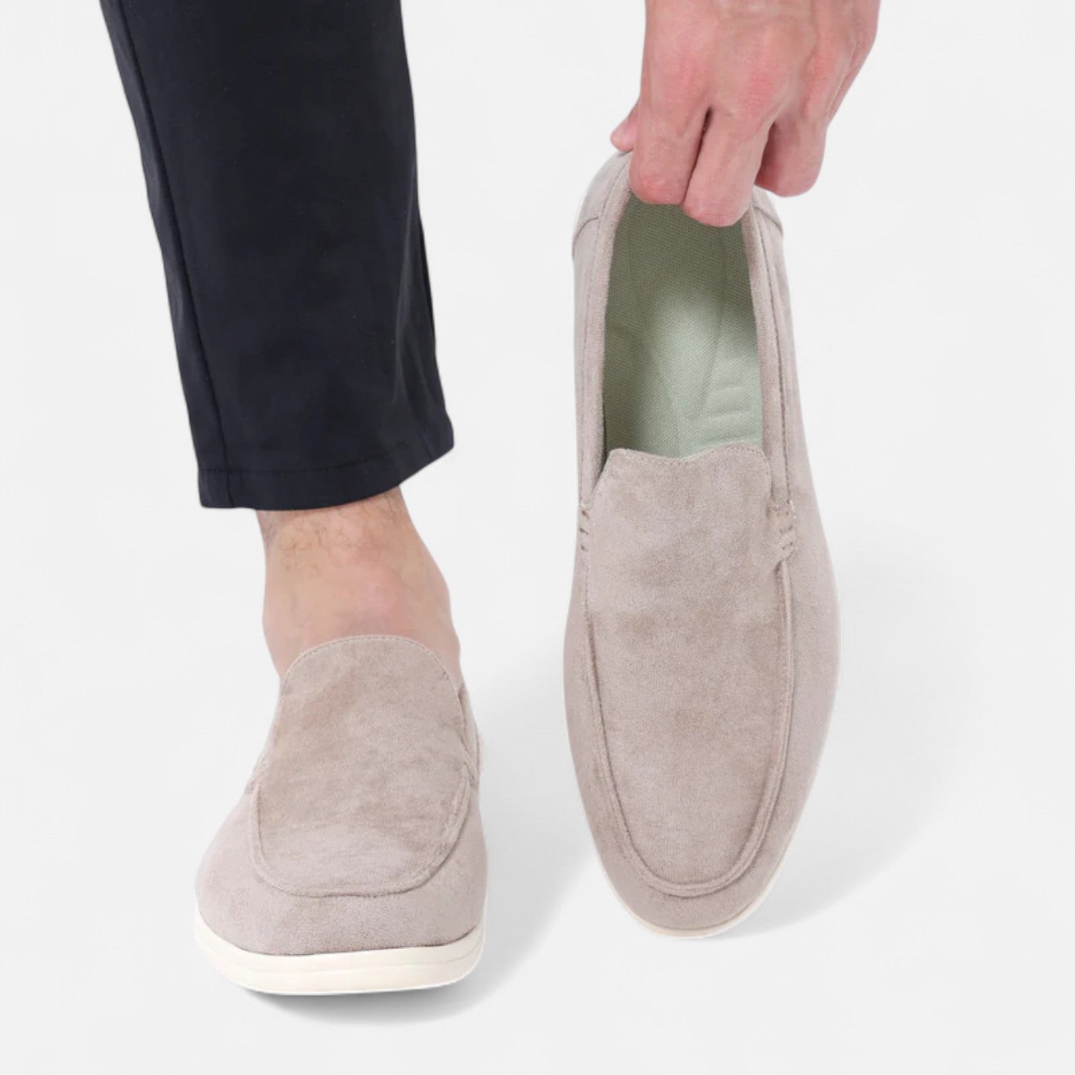 Bellanoa | Men’s Riviera Suede Penny Loafers
