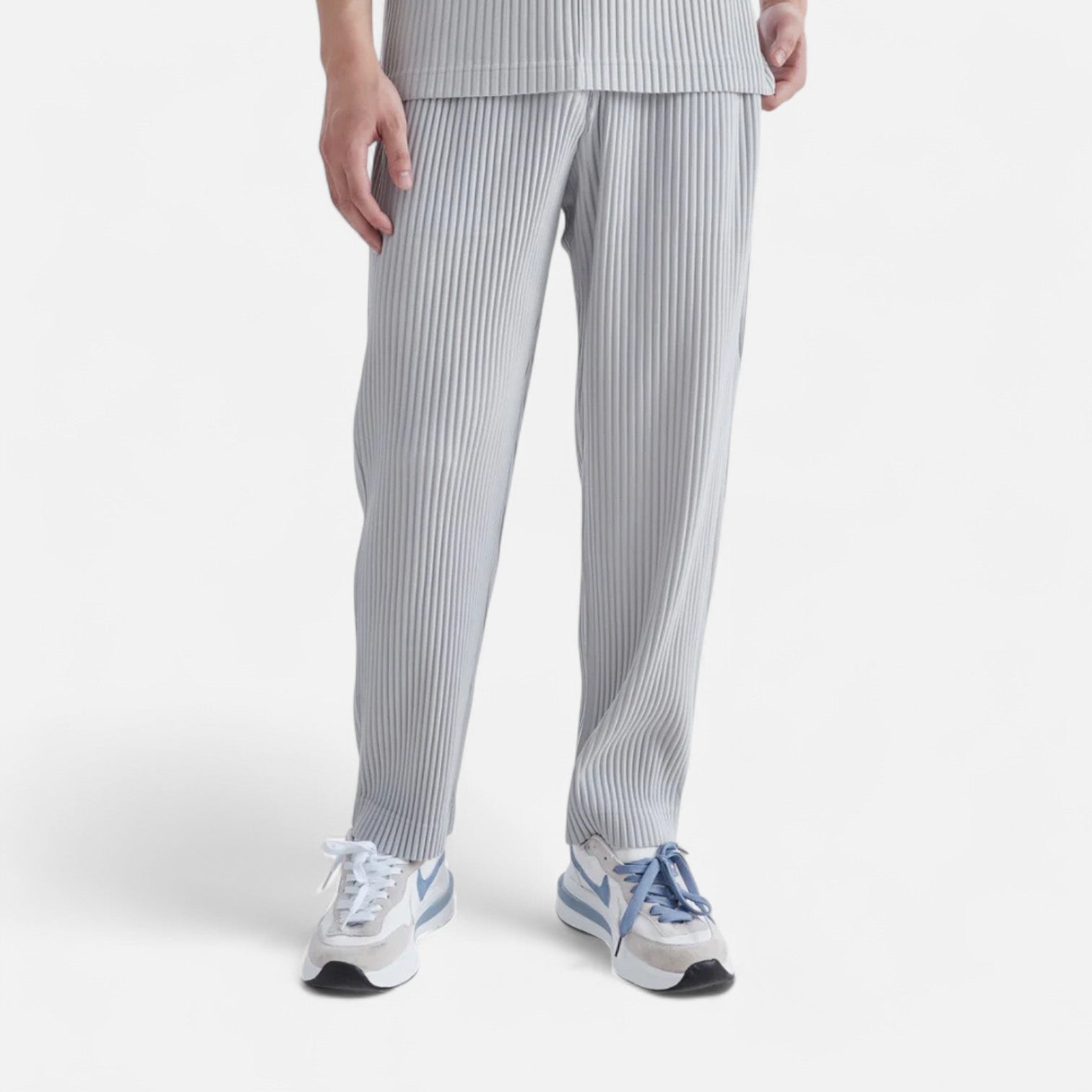 Bellanoa | Men’s Ribbed Cotton Trousers in Relaxed Fit