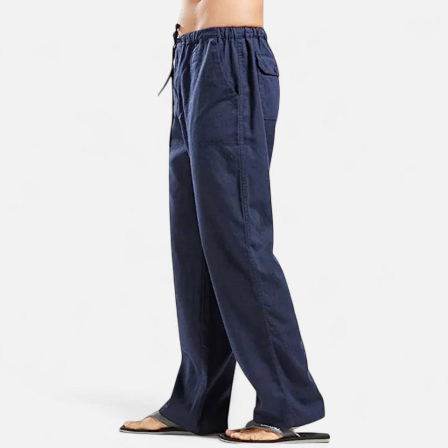 Bellanoa | Men’s Classic Straight-Leg Pants in Soft Drape