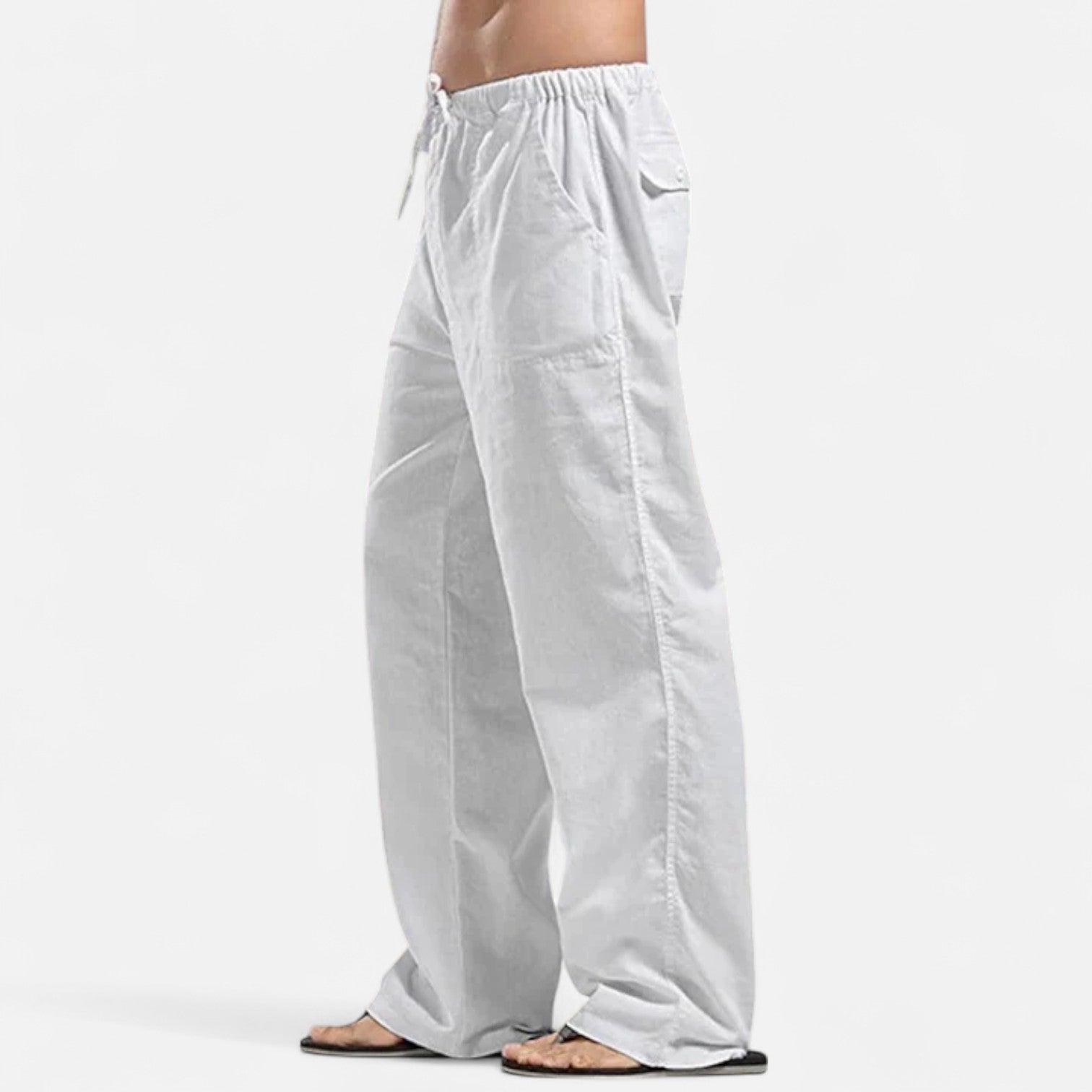Bellanoa | Men’s Classic Straight-Leg Pants in Soft Drape