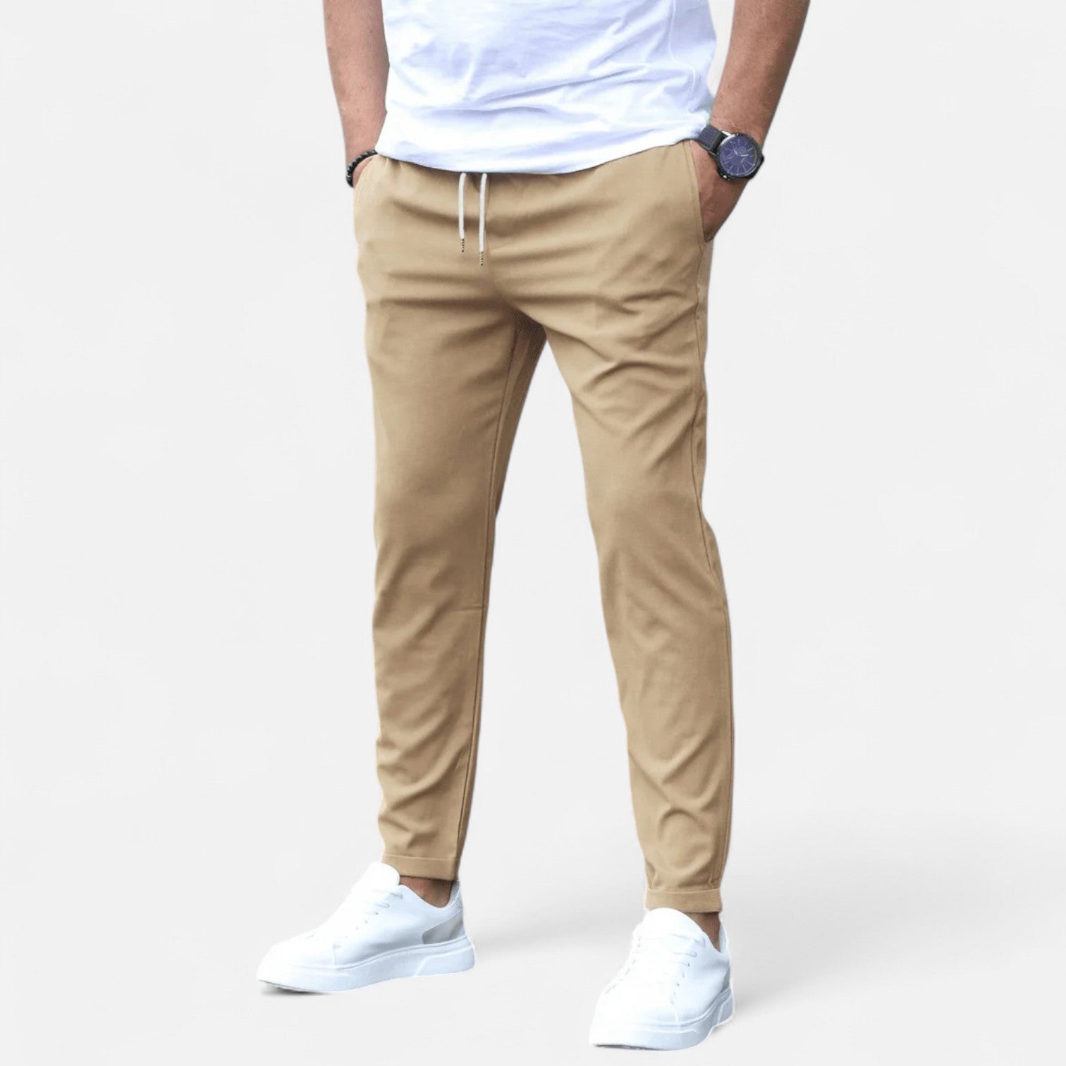 Bellanoa | Men’s Refined Jogger Pants with Adjustable Waist