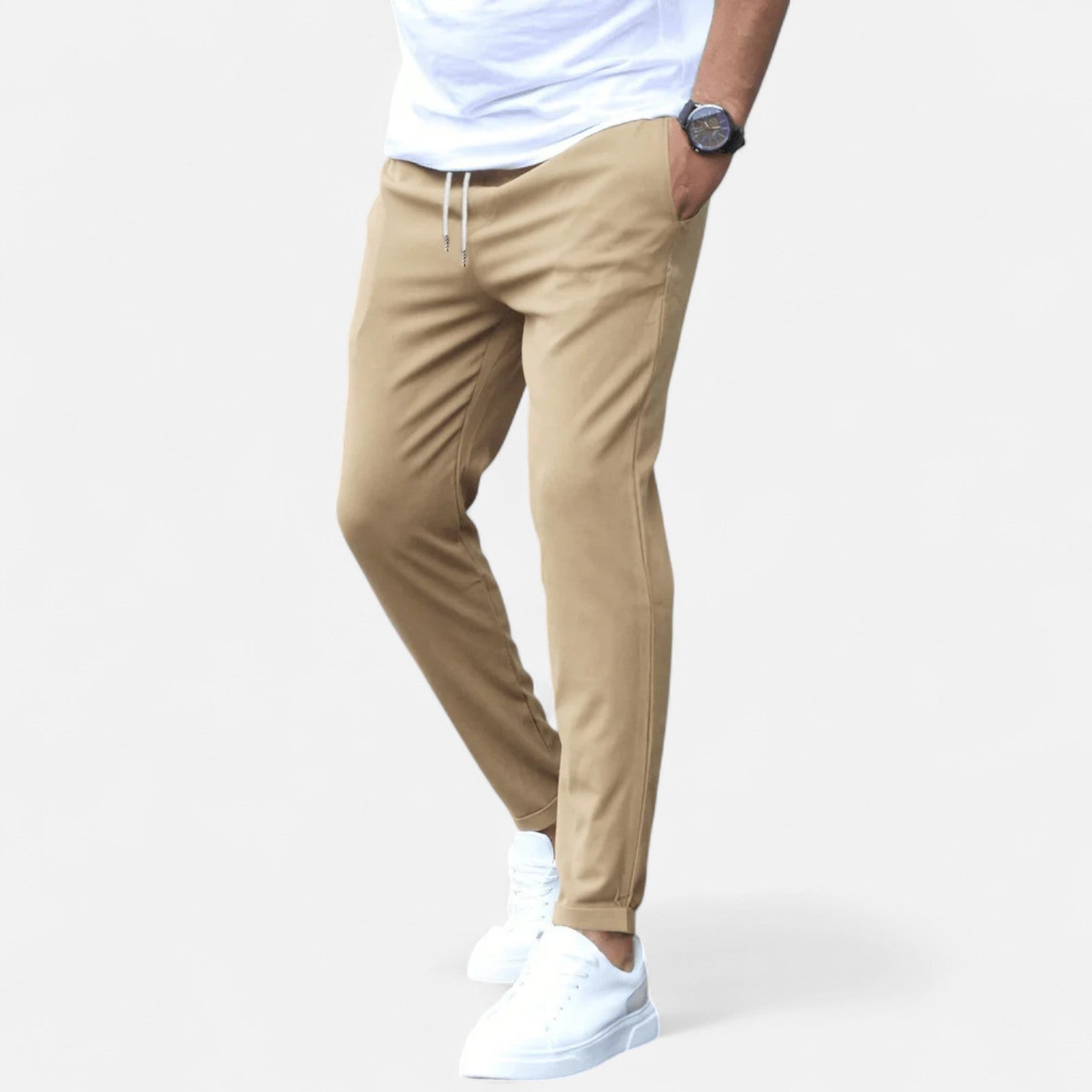Bellanoa | Men’s Refined Jogger Pants with Adjustable Waist