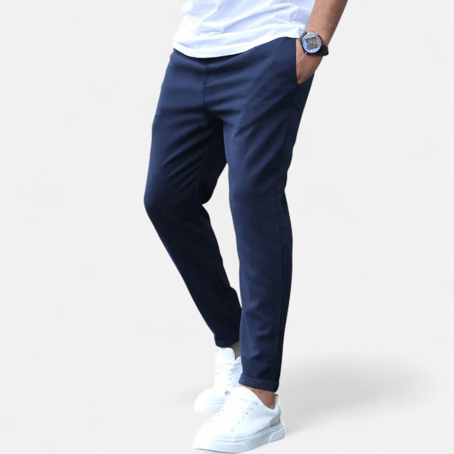 Bellanoa | Men’s Refined Jogger Pants with Adjustable Waist