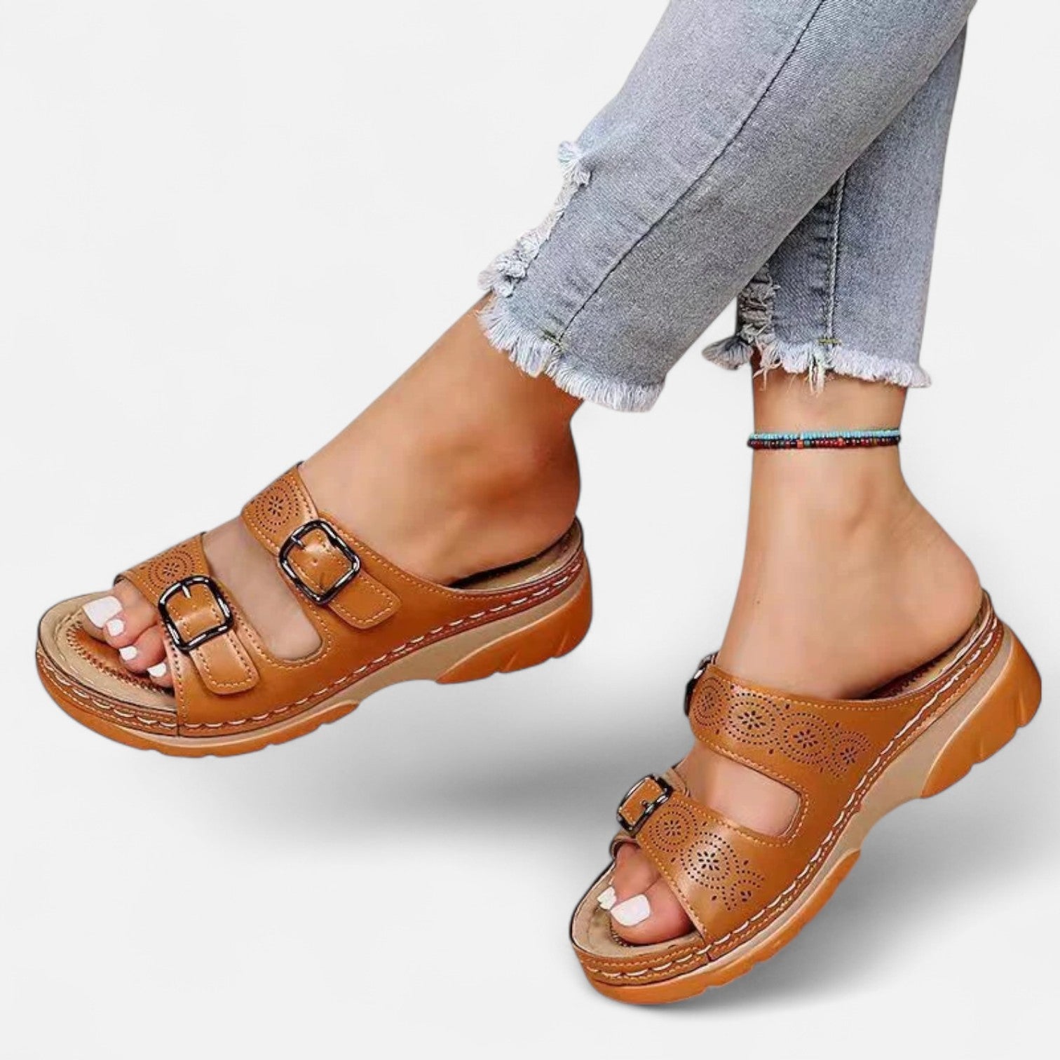 Bellanoa | Women’s Orthopaedic Sandals in Cushioned Leather
