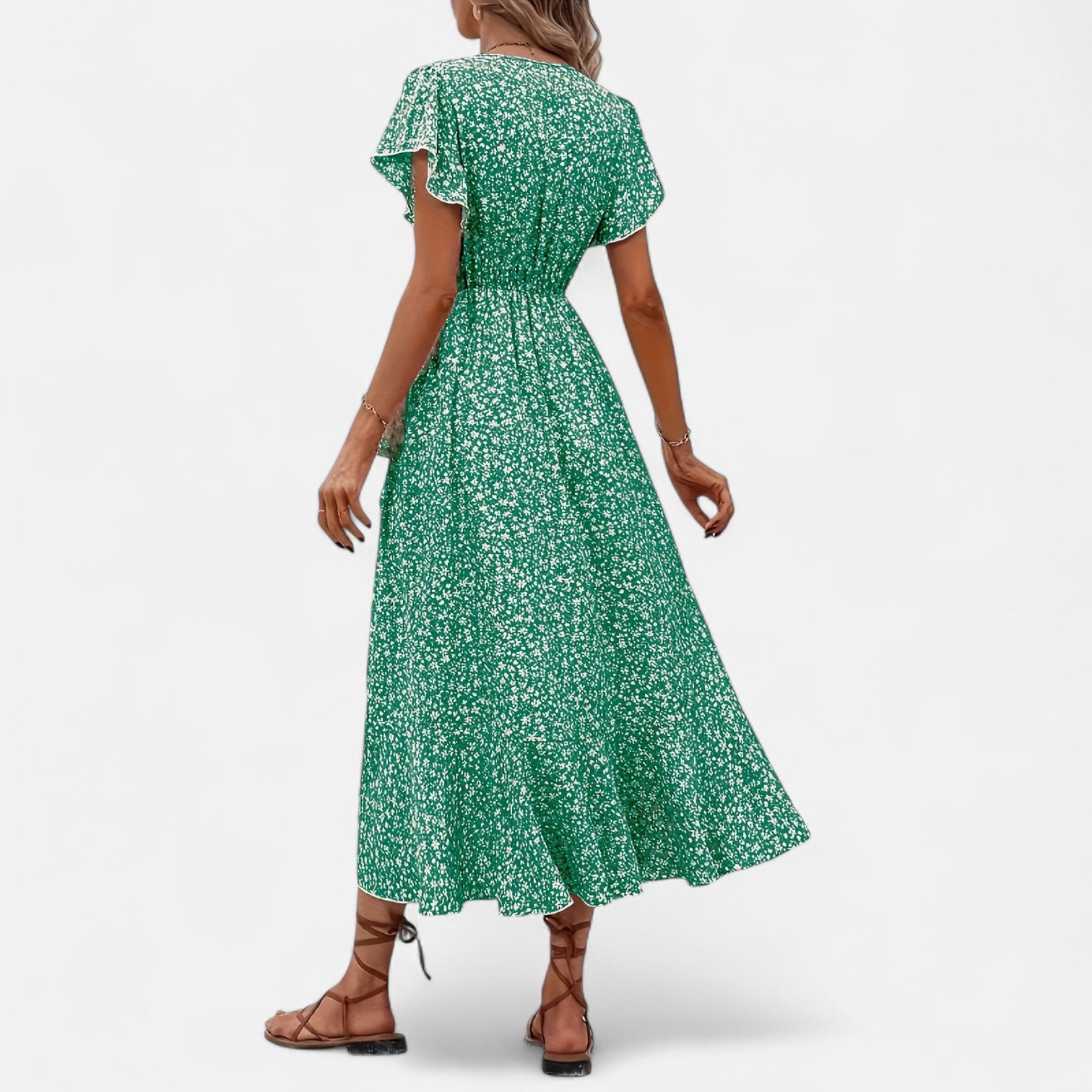 Bellanoa | Women’s Heritage Print Dress in Light Midi Silhouette