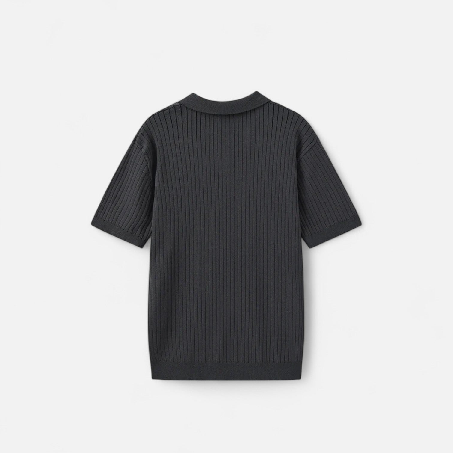 Bellanoa | Men’s Ribbed Knit Polo Shirt