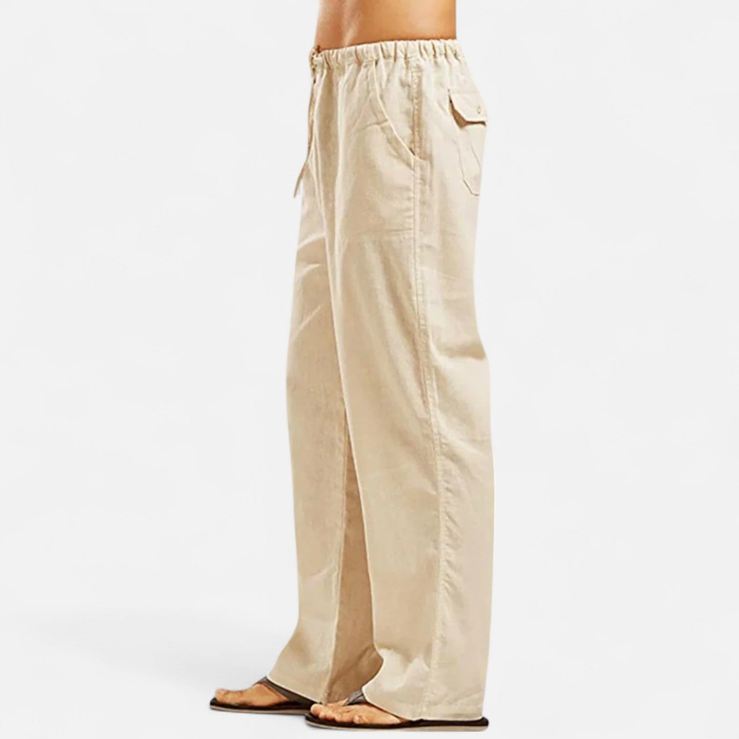 Bellanoa | Men’s Classic Straight-Leg Pants in Soft Drape