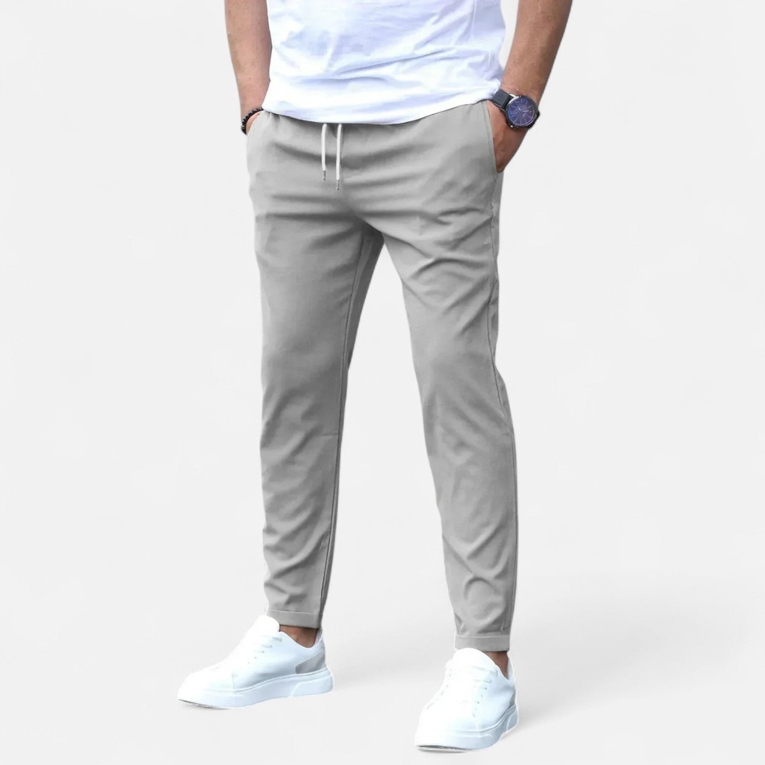 Bellanoa | Men’s Refined Jogger Pants with Adjustable Waist