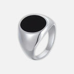 Noviqlo | Stainless Steel Oval Signet Ring