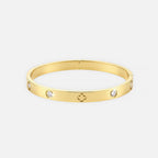 Noviqlo | Clover Detail Bangle Bracelet
