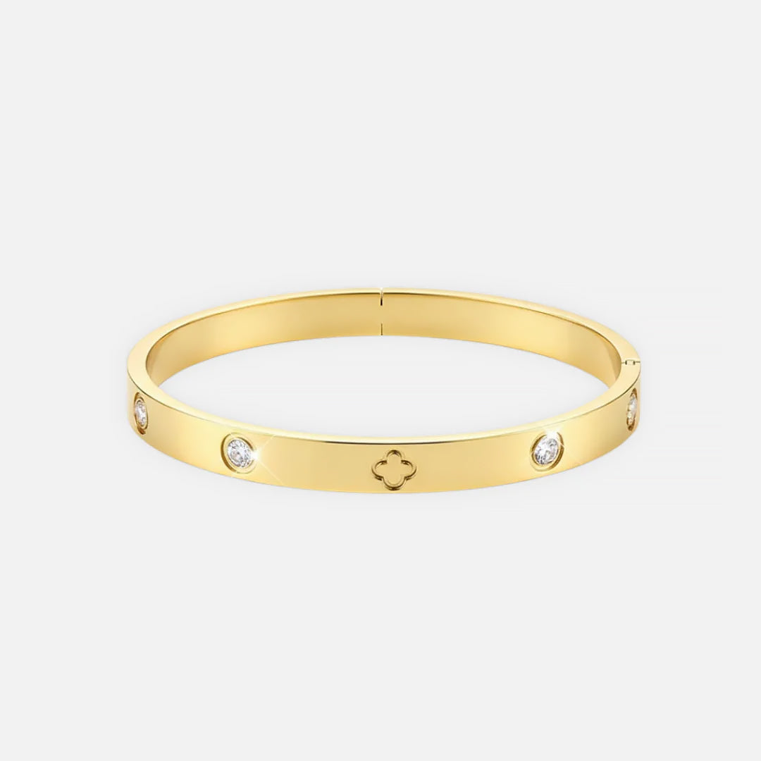 Noviqlo | Clover Detail Bangle Bracelet