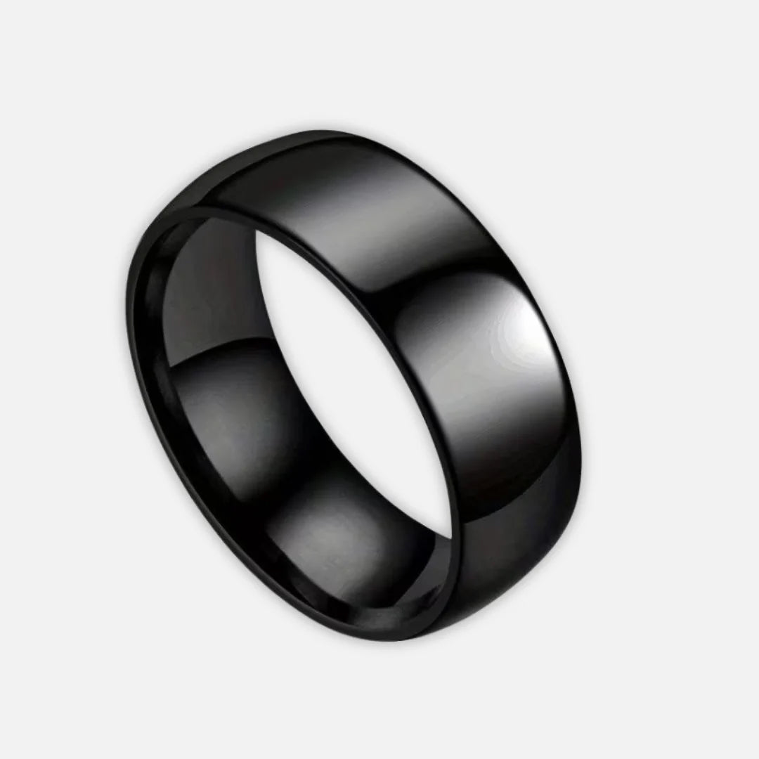 Noviqlo | Premium Titanium Steel Dome Ring 8mm