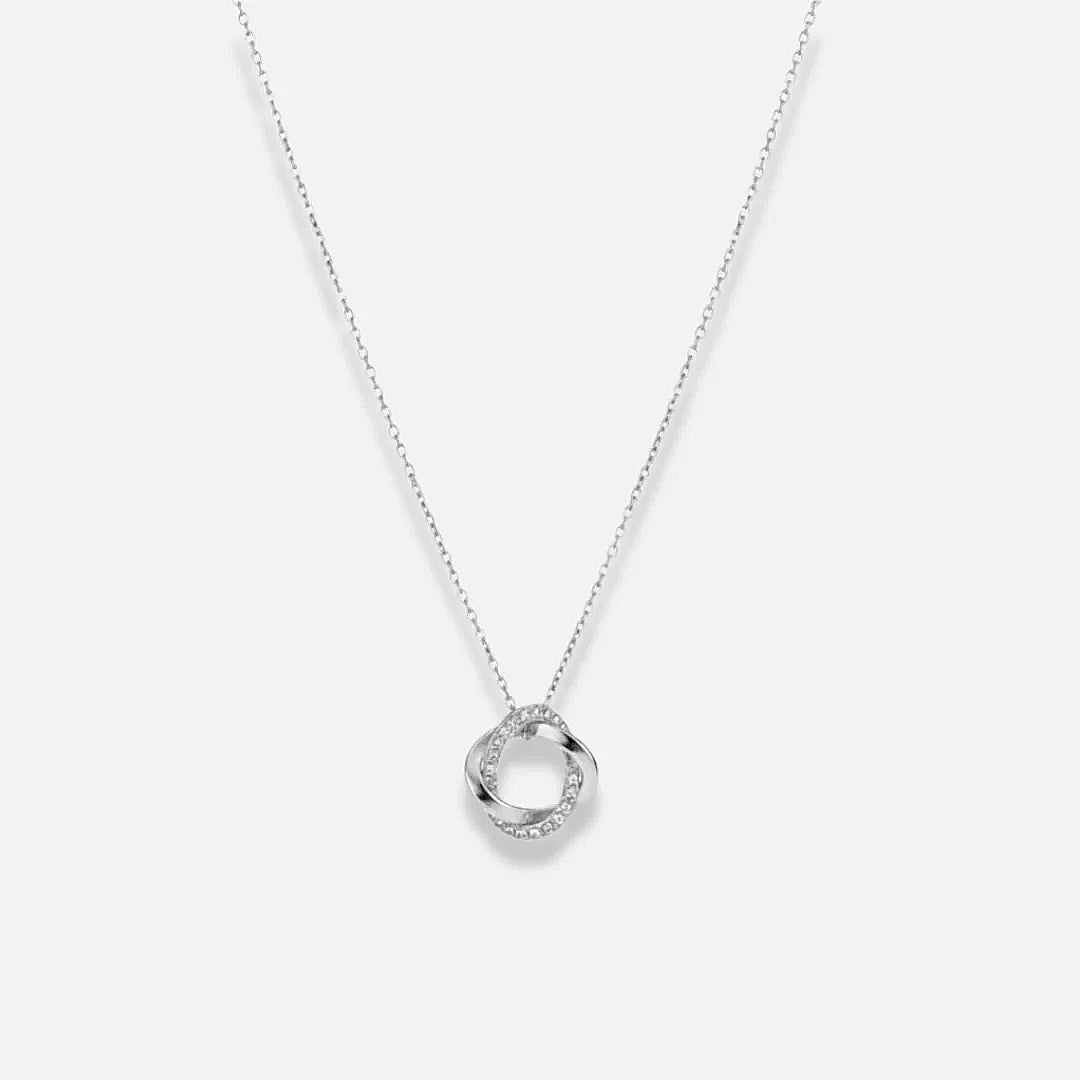 Noviqlo | Dainty Circle Pendant Necklace in Gold or Silver Colour