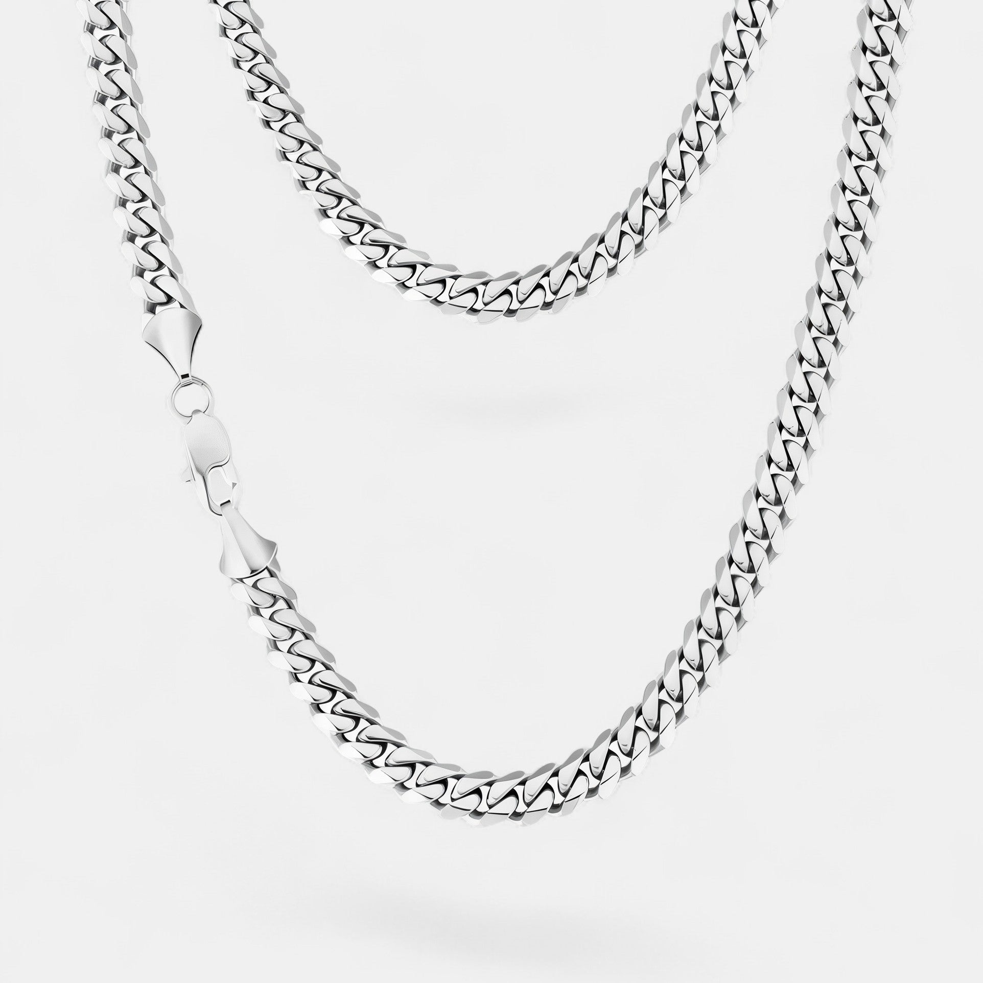 Noviqlo | Stainless Steel Miami Cuban Chain Necklace 8mm