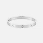 Noviqlo | Clover Detail Bangle Bracelet