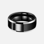 Noviqlo | Black High Polished Stainless Steel Ring