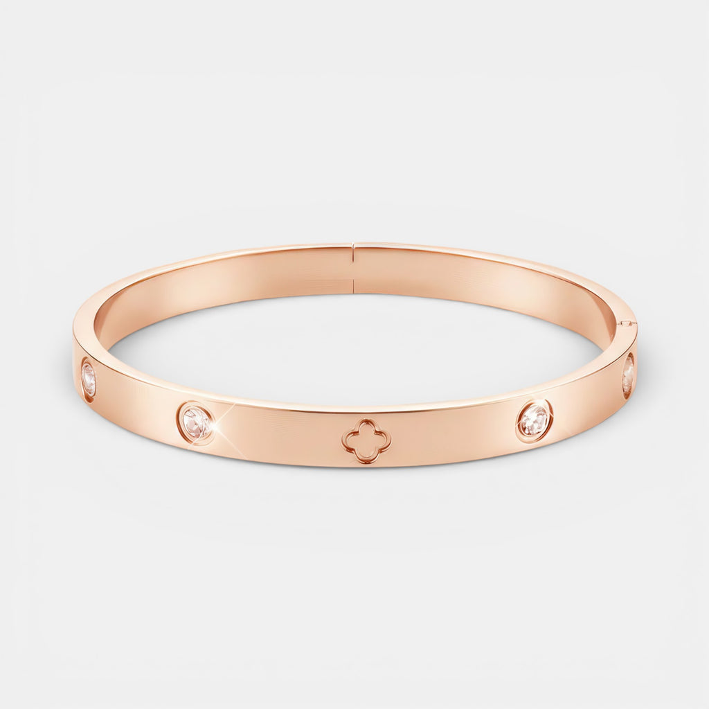 Noviqlo | Clover Detail Bangle Bracelet