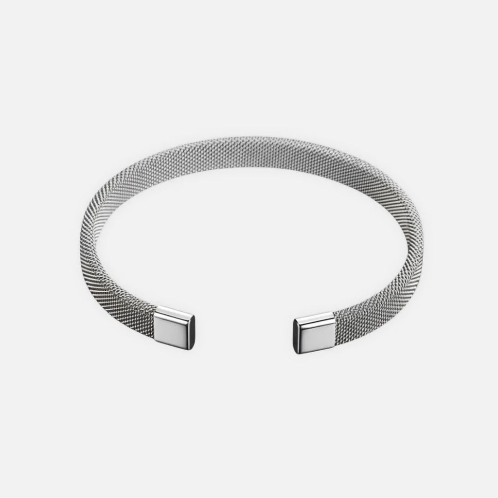 Noviqlo | Stainless Steel Cable Open Bracelet