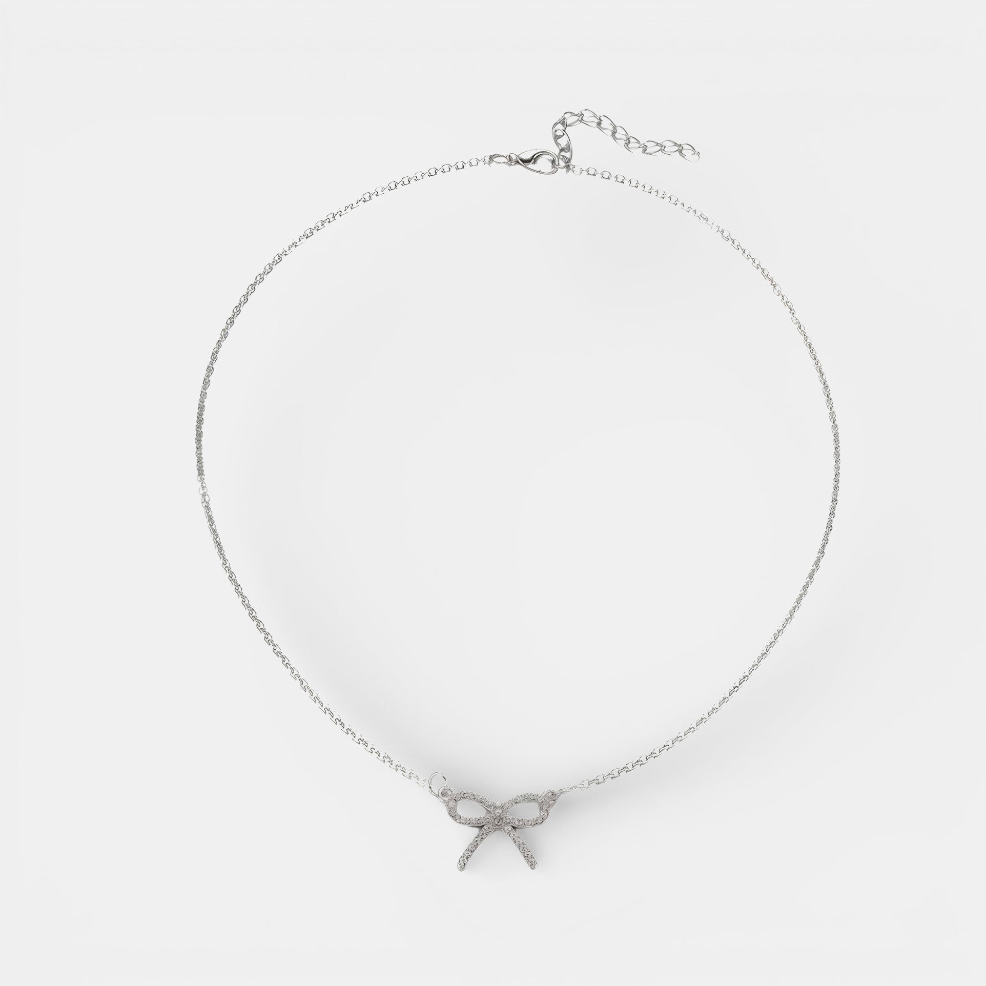 Noviqlo | Dainty Bow Pendant Necklace in Gold or Silver Colour