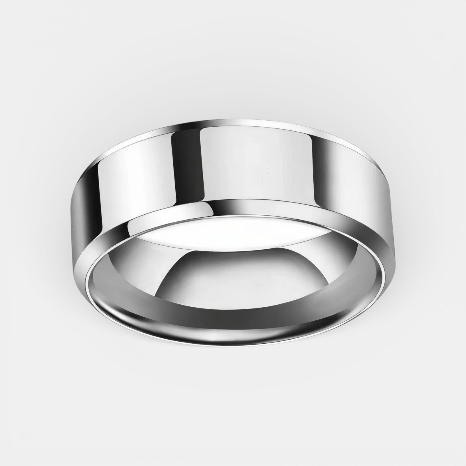 Noviqlo | High Polished Stainless Steel Ring 8mm