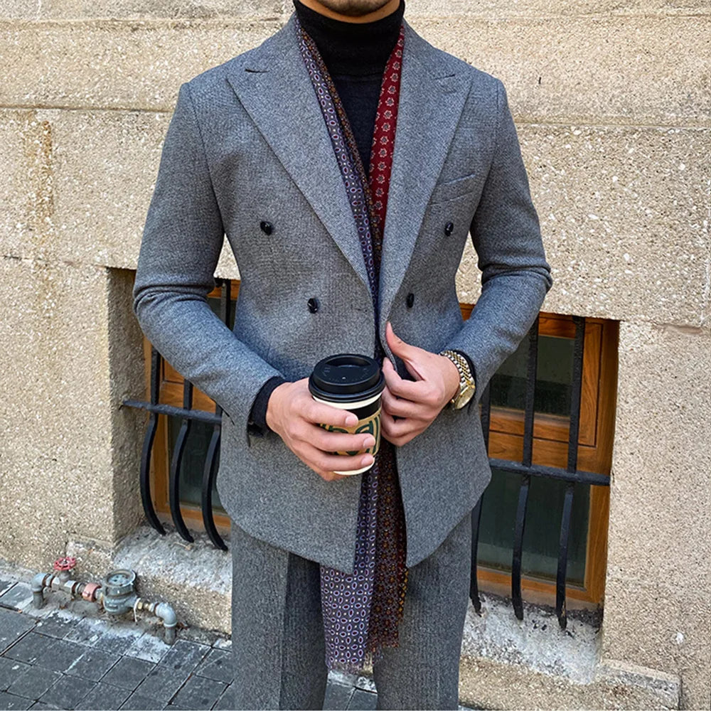 Travel-Ready Double-Breasted Suit