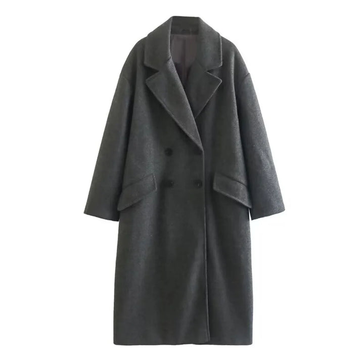 Travel-Ready Wool Blend Trench Coat