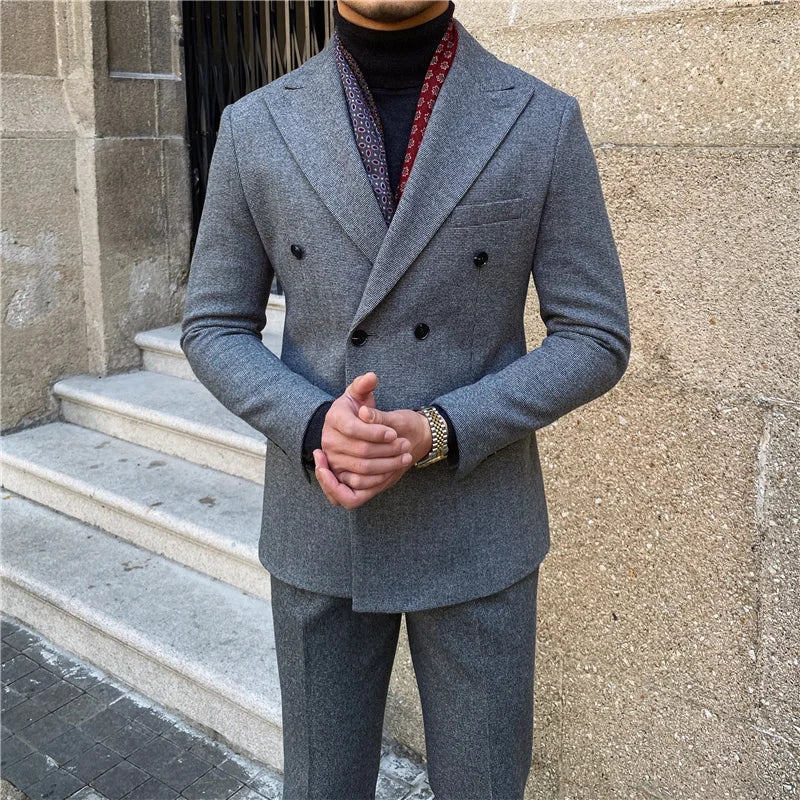 Travel-Ready Double-Breasted Suit