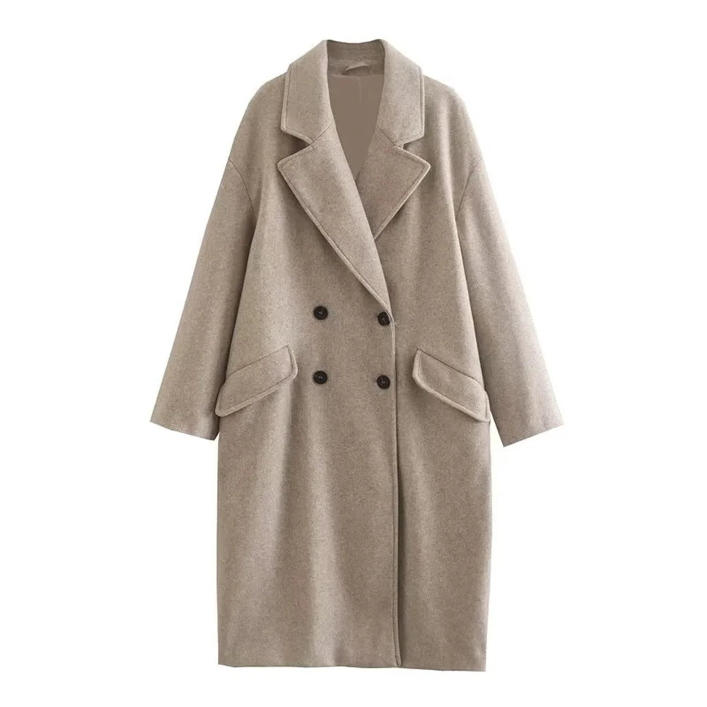 Travel-Ready Wool Blend Trench Coat