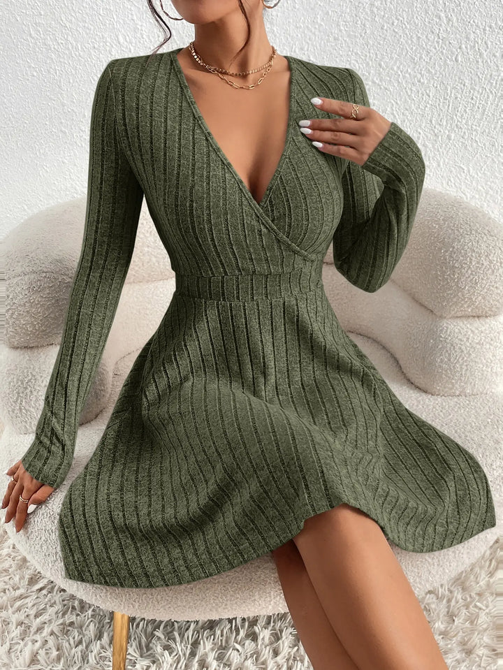 Travel-Ready A-Line Knit Dress