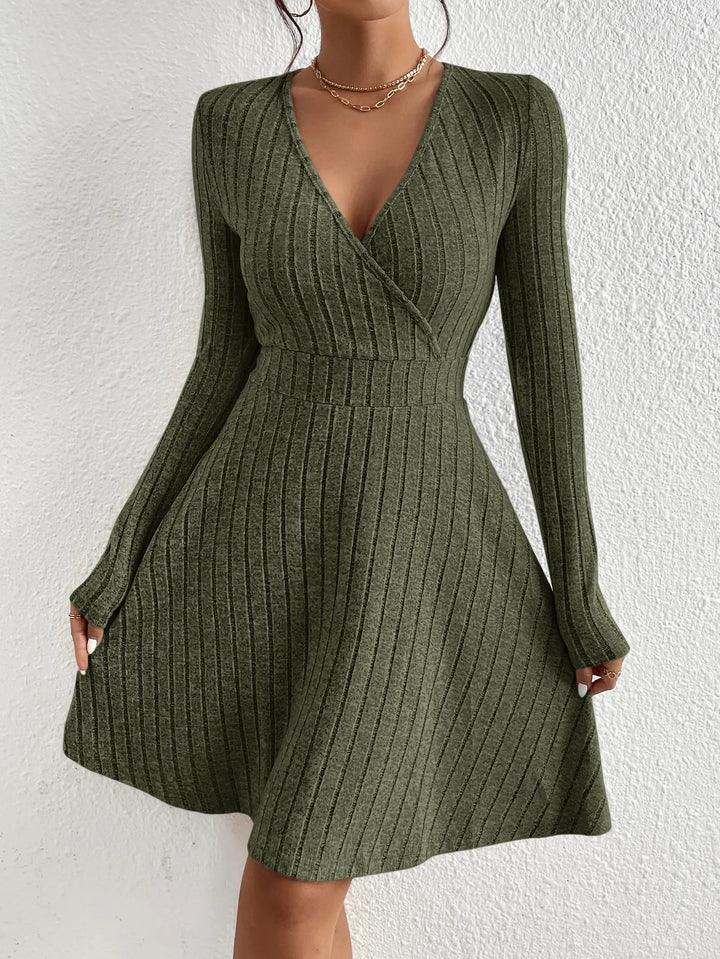 Travel-Ready A-Line Knit Dress