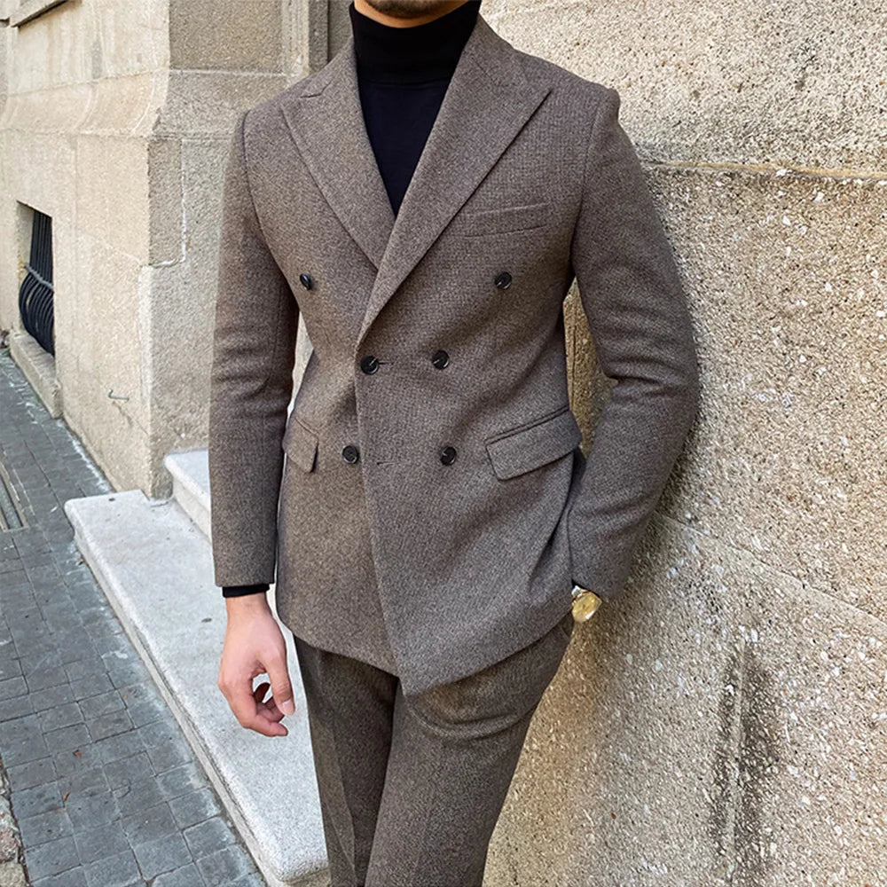 Travel-Ready Double-Breasted Suit