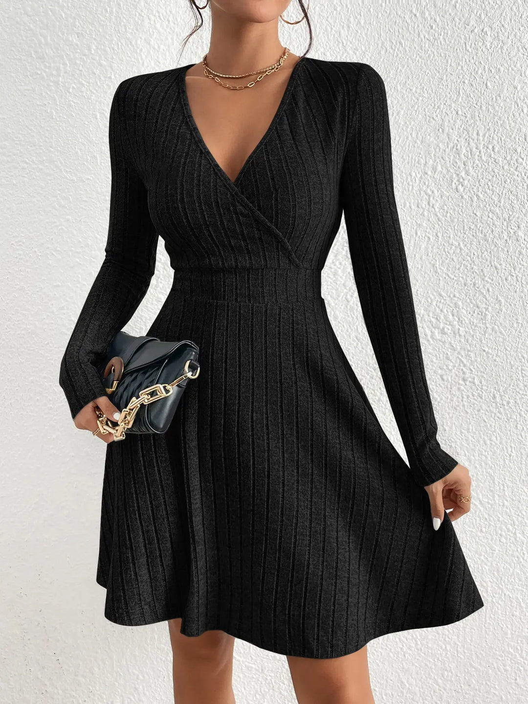 Travel-Ready A-Line Knit Dress