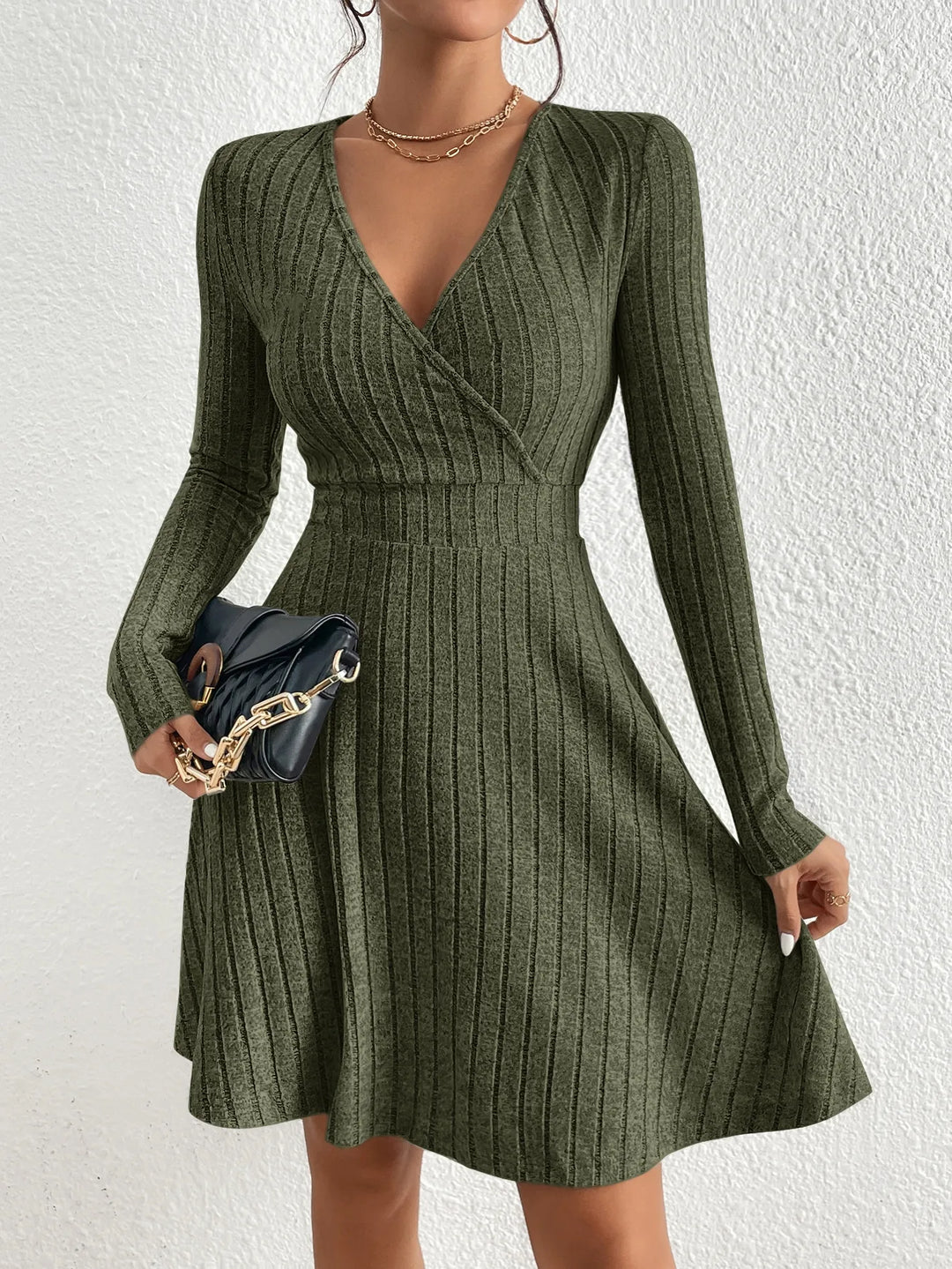 Travel-Ready A-Line Knit Dress