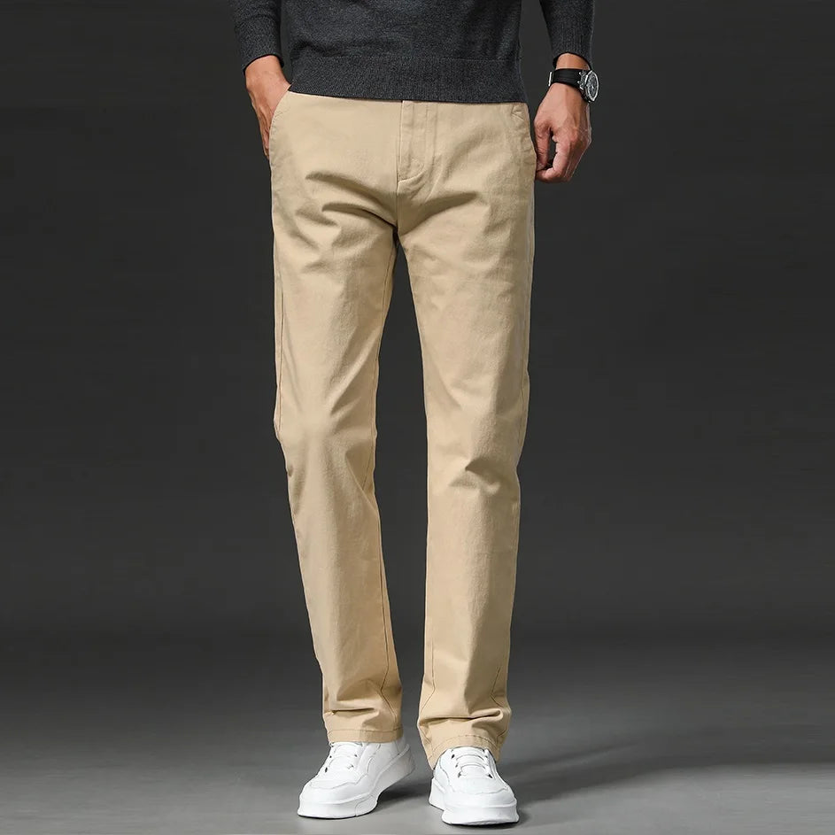 Travel-Ready Straight Fit Chino Pants