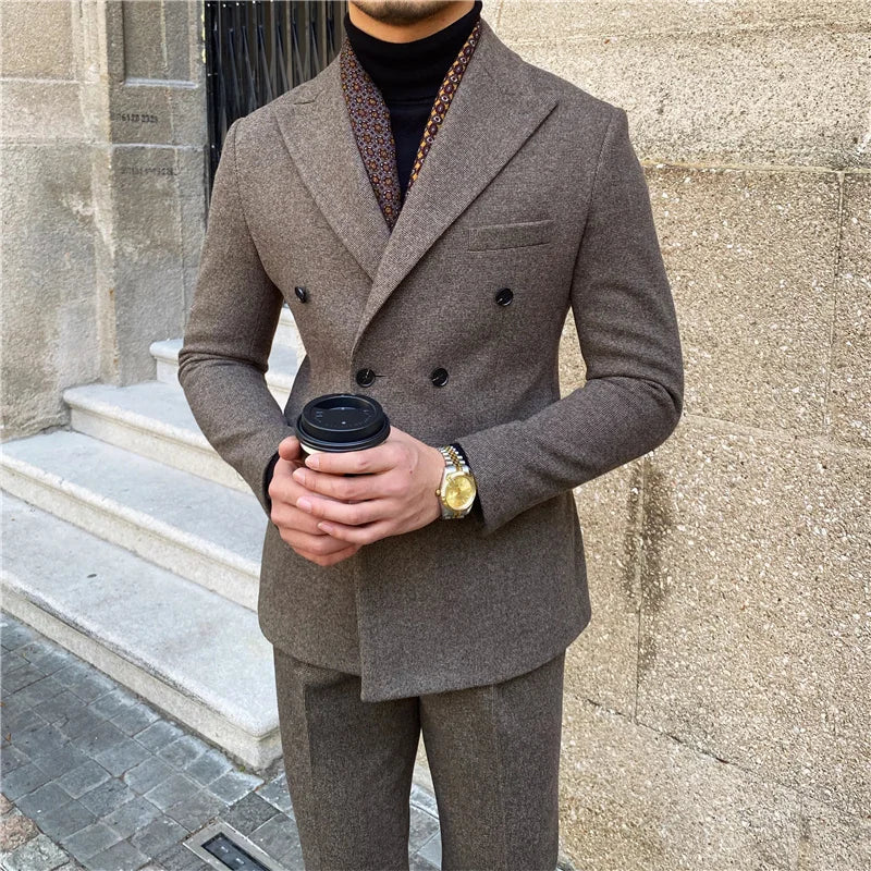 Travel-Ready Double-Breasted Suit