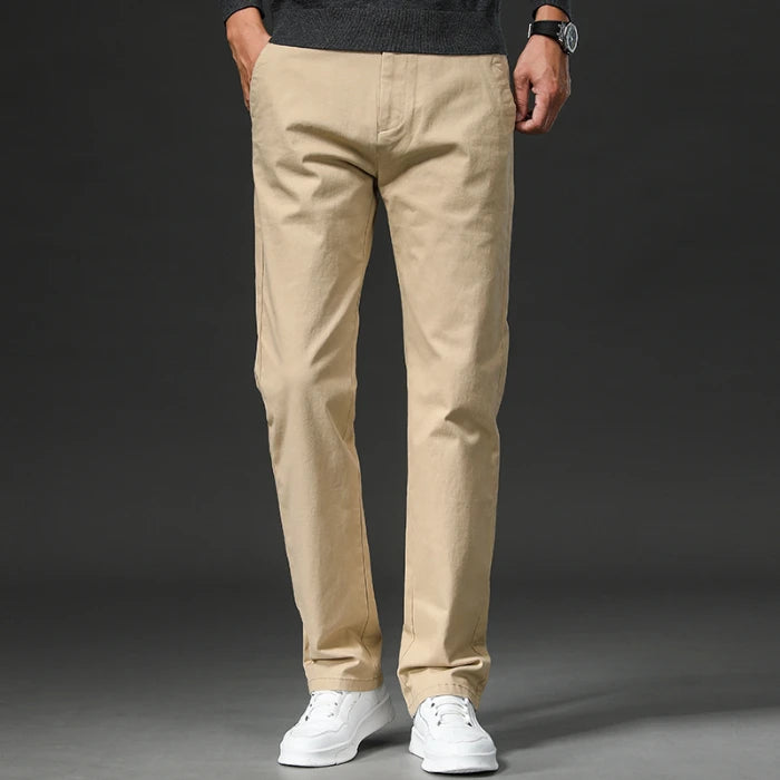 Travel-Ready Straight Fit Chino Pants