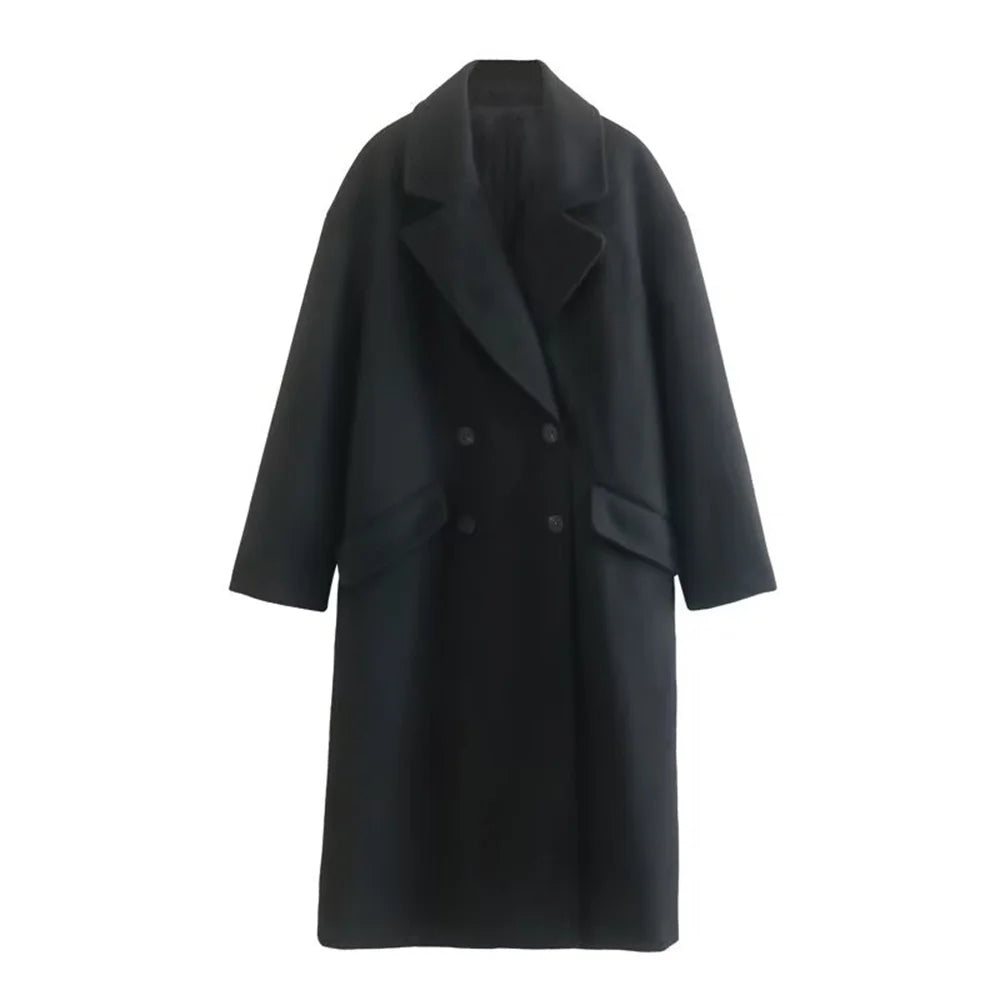 Travel-Ready Wool Blend Trench Coat