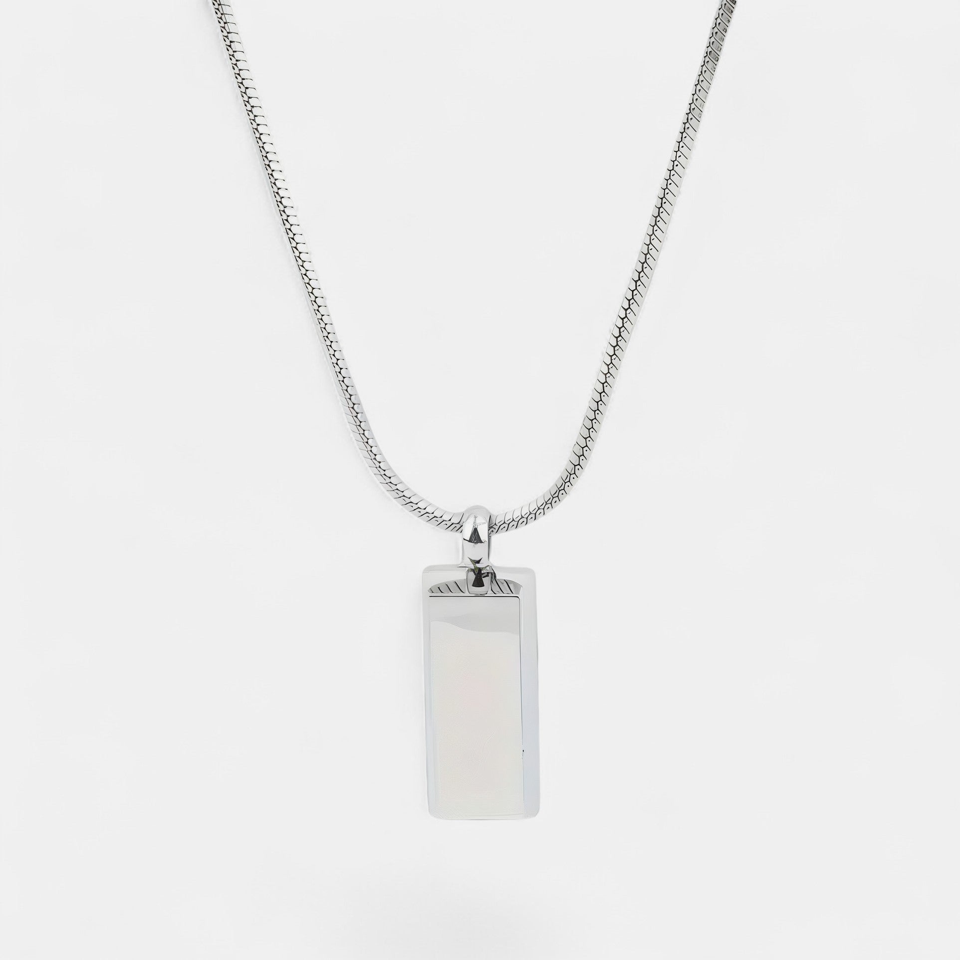 Noviqlo | Stainless Steel Bar Pendant Necklace 4mm